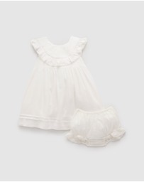 Purebaby - Ruffle Dress - Babies-Kids