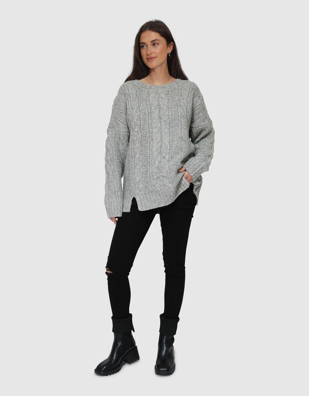 Belle & Bloom - Perfect Me Oversized Crew Sweater