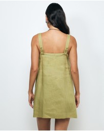 AERE - Tansy Linen Mini Dress