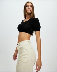 MSCHF - Puff Sleeve Knit Top