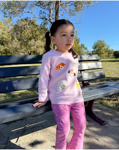 Purebaby - Flared Leggings-Kids-Babies