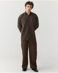 Justin Cassin - Hepburn Plaid Loose Shirt