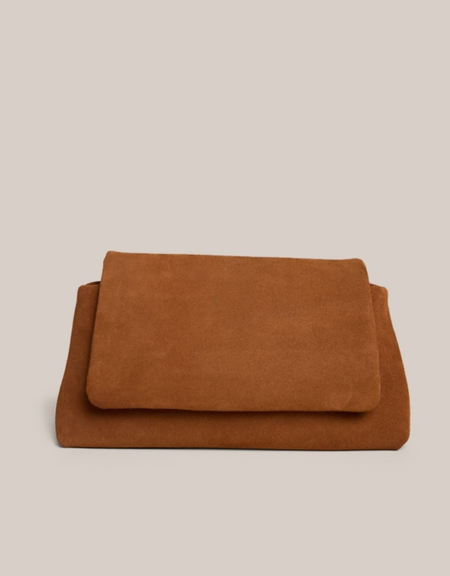 VESTIRSI - Celeste Cognac Clutch Crossbody Bag