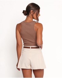 Petal & Pup - Ari Ribbed Tank - Mocha