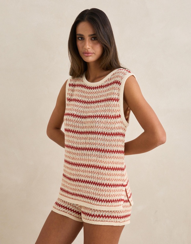 Rhythm - Tami Stripe Knit Longline Tank