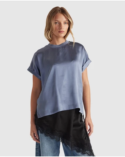 Decjuba - AnnMaree Satin Tee