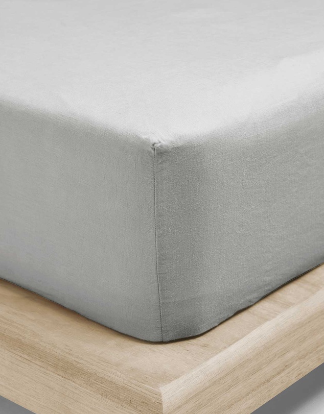 Aura Home - Emile Linen Fitted Sheet