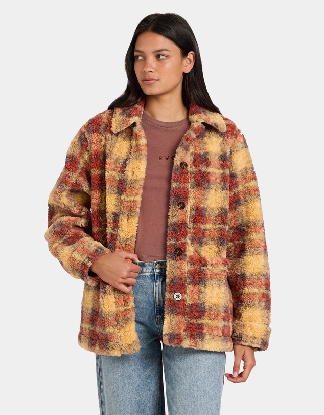 RVCA - Womens Nell Sherpa Fleece Jacket