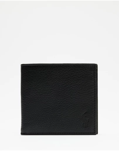 Polo Ralph Lauren - Pebbled Leather Billfold Wallet- ICONIC EXCLUSIVE