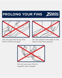 Zoggs - Long Blade Rubber Fins US 010-012
