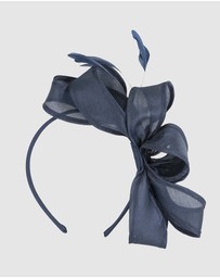 Max Alexander - Organza Navy Racing Fascinator