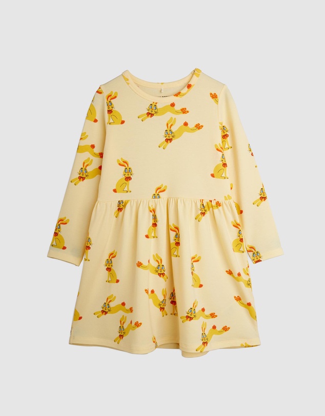Mini Rodini - Rabbits AOP LS Dress - Babies-Teens