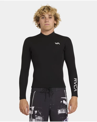 RVCA - Mens 2mm Balance Back Zip Long Sleeve Wetsuit Top