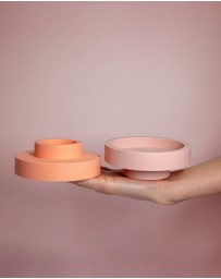 porter green - flipp lrg silicone unbreakable candle holder set