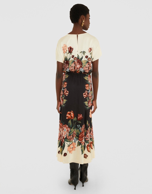 Farm Rio - Winter Floral Cream Maxi Dress