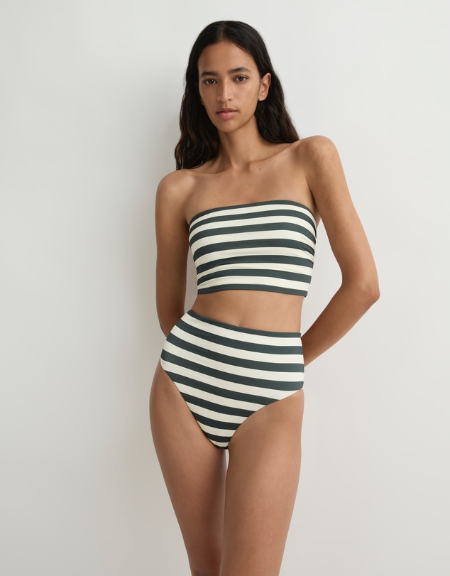 BONDI BORN - Poppy Bikini Bottom - Forest Stripe (Embodee™)