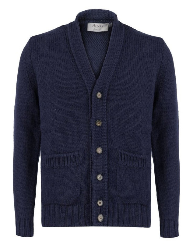 Henry Bucks - HENRY SARTORIAL Wool Buttonfront Cardigan