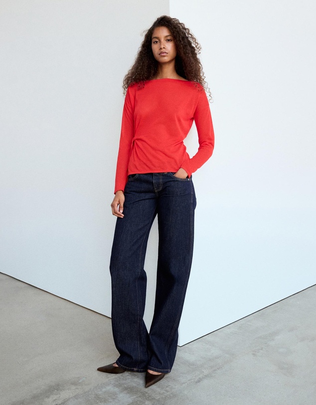M.N.G - Fine-Knit Bow Sweater