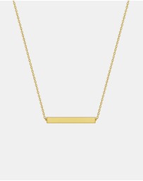 Zoe Olivia - 9K Gold Bar Necklace