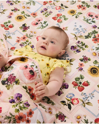 Kip&Co - Sweet Life Organic Cotton Baby Fitted Sheet Cot - Babies
