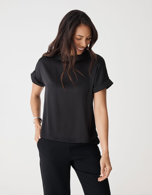 Forcast - Cameron Satin Tee