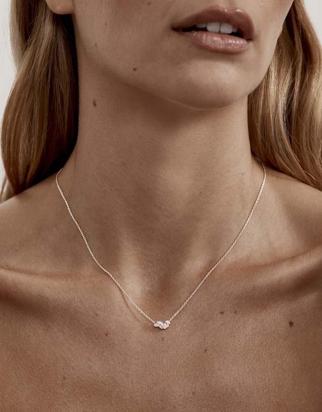 By Charlotte - Crystal Wings Neckace