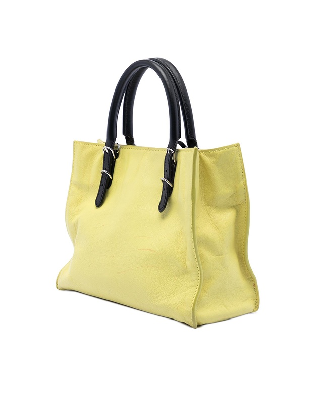 Pre-Loved by Azura Reborn - Pre-Loved Mini Bicolor Leather Papier A4 Zip Around Tote