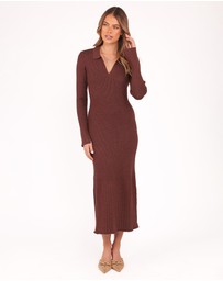 Petal & Pup - Makenna Knit Dress - Brown