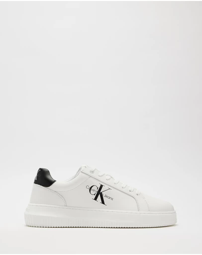 Calvin Klein - Chunky Cupsole Mono Leather Sneakers - Men's