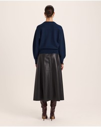 SABA - Amaya Boiled Wool Bomber