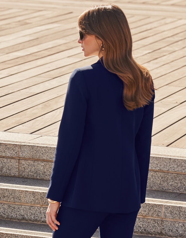 Sosandar - Side Button Tapered Leg Trousers