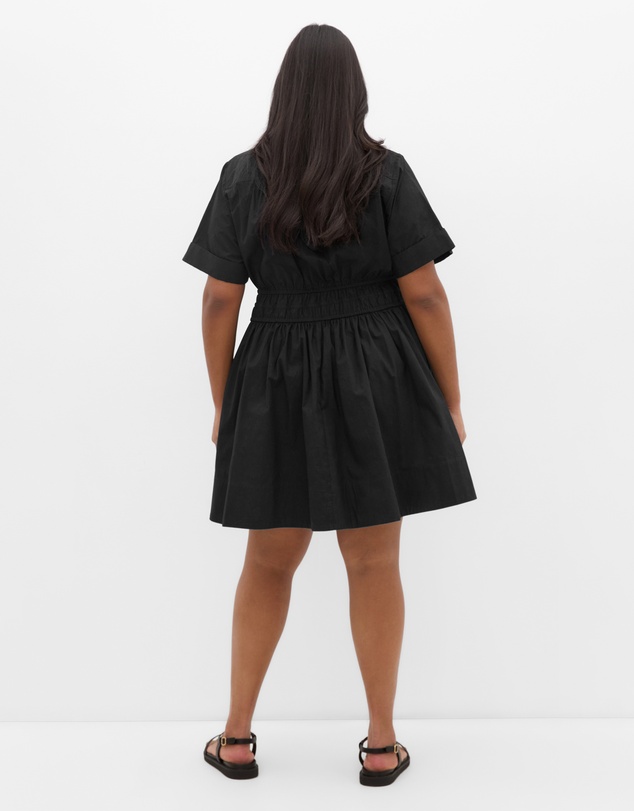 City Chic - Plus size Lana Mini Shirt Dress - black