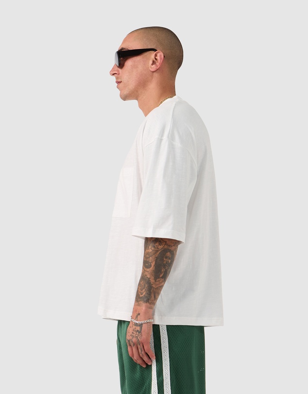 Zanerobe - Cropped Slub Flow Tee Vintage White
