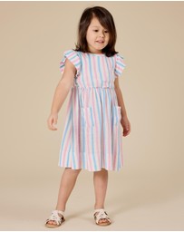 Goldie + Ace - Playtime Stripe Lyla Dress- ICONIC EXCLUSIVE- Babies-Kids