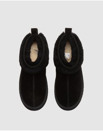 EVERAU - Australian Shepherd Ugg Eirwen Platform Cow Suede Upper UGG Boots