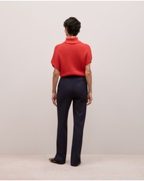 Trenery - Ponte Flared Pant in Night Sky