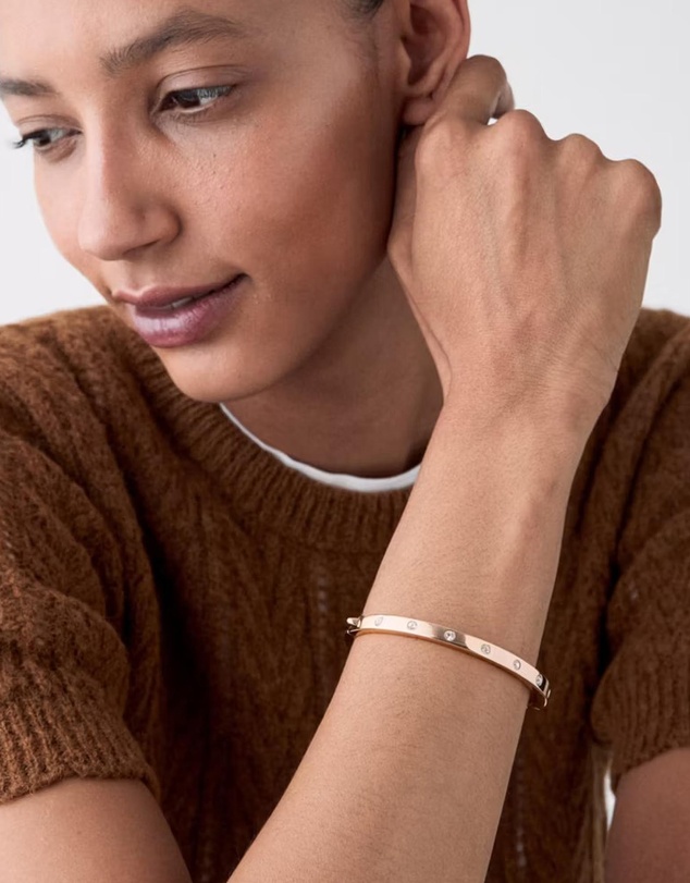 Kate Spade - Metal Stone Hinged Bangle