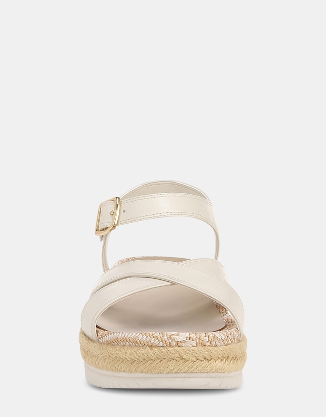 Vionic - Mar Platform Sandal - Cream Leather