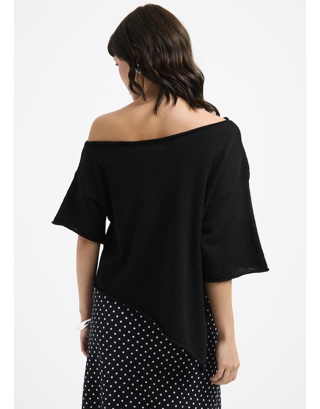 Subtitled - Asymmetric Knit Top