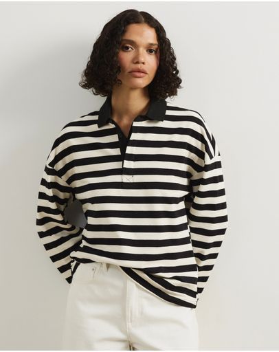 Black & Cream Stripe