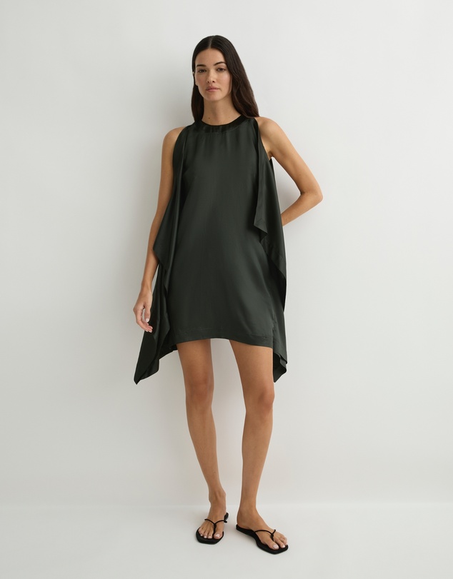BONDI BORN - Como Waterfall Mini Dress - Forest