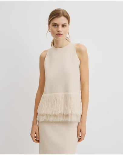 Country Road - Fringe Knit Top