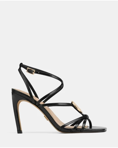 Wittner - Tatum Crinkle Patent Leather High Heels