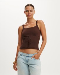 Cotton On - Ruffle Hem Knit Cami