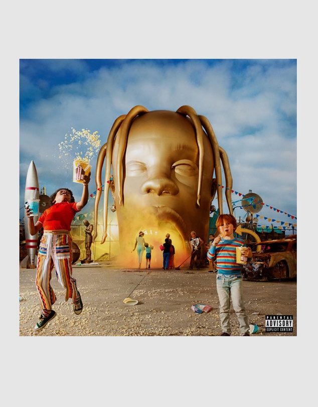 Sony Music - Travis Scott Astroworld Vinyl Album & Crosley Record Storage Display Stand