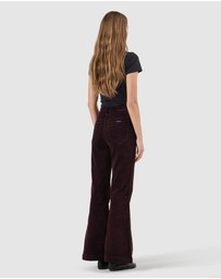 Rolla's - Eastcoast Flare Jean - Dark Cherry Cord