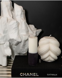 XRJ Celebrations - Pillar Two-Tone Dalmatian Candle