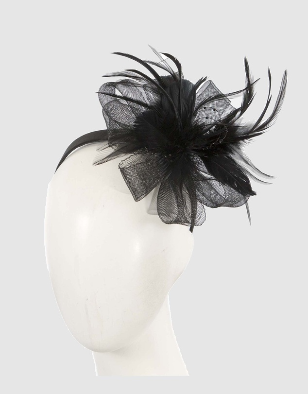 Max Alexander - Black Crinoline Fascinator
