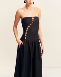 Shona Joy - Effie Strapless Cut Out Maxi Dress