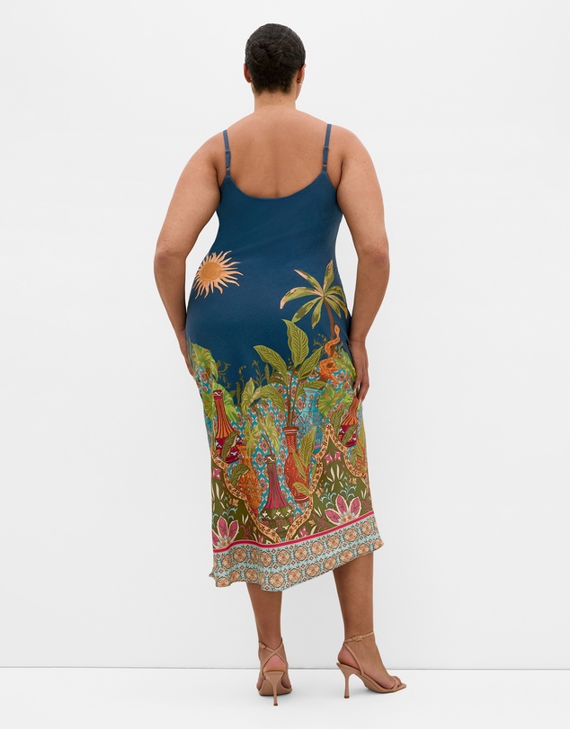 City Chic - Sadie Paradise Print Slip Dress